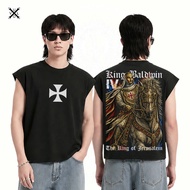 VOXLUX.ID KING BALDWIN IV THE KING OF JERUSALEM T-SHIRT - SLEEVELESS BOXY TANKTOP OVERSIZED