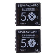 (ERNG) 2X BT5.0 Bluetooth Audio Receiver MP3 Lossless Decoder Board Wireless Stereo Music Car Speaker Receiver