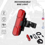 USB RECHARGEABLE BICYCLE SAFETY REAR LIGHT AS1010 LAMPU BELAKANG BASIKAL CHARGE MTB RB FOLDING BIKE