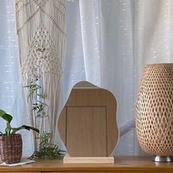 Aesthetic mirror + wooden support | Aesthetic MIRROR | Home decor mirror