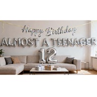 (SG Seller) 12th Birthday Decorations, 12th Birthday, 12 Years Old, Official Pre Teen, 12th Birthday