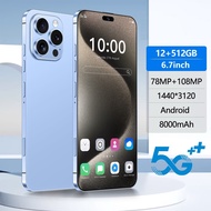 Rai3 4G/5G Network NEW Smartphone 6.7inch Screen Memory 12GB RAM+512GB ROM Battery 8000mAh