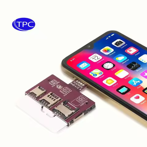 TPC For iPhone SIM card 4in1 External Card Slot Adapter Fast Card Changer iPhone SIM Card Reader Hol