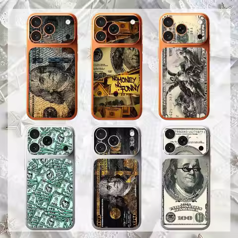 D-Dollar Sticker For IPhone 17 Pro Pro Max Phone Back HD Fashion Film Decal Skin Wrap Sticker Cool M