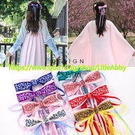 Children s Ribbon Hair Clips Chinese Style Hanfu Headdress Bow Hair Accessories Ribbon Ancient Tasse