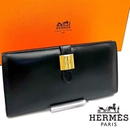 🌷Hermes 黑金長夾錢包皮夾 ｜經典花紋✦fufu style 精品✦ 氣質款｜
