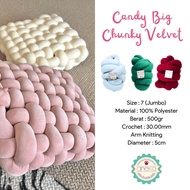 CATALOG - Candy Big Chunky Velvet Knitting Yarn / Chunky Yarn / Velvet