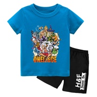 ONE PIECE 4 Kids Short Sleeve Top and Shorts Set Ages 1-11 Years TKS
