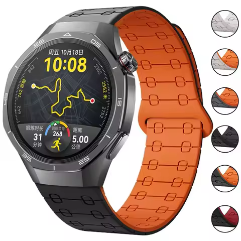 Magnetic Silicone Strap for Huawei Watch GT 6 Pro 5 4 3 2 46mm Sport Loop Band For Huawei GT6 GT5 GT