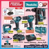 LIMITED OFFER MAKITA 12Vmax Cordless Combo Set ( Driver Drill / Impact Driver / Rotary Hammer / Jig Saw / Recipro Saw )
