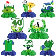 Jollyboom Golf 40th Birthday Decorations for Him, 8Pcs Foretee Golf Birthday Decorations Golf 40th H