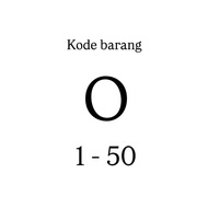 ITEM CODE O1 - O50 (MINUS)