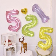 32 Inch Crystal Number Foil Balloons 0-9 Crystal Heart Ballon Birthday Party Decorations Wedding Bab