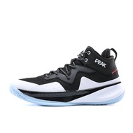 รองเท้าบาสเก็ตบอล Peak สำหรับผู้ชาย ระบายอากาศได้ดี รองเท้าบาสเก็ตบอลแบบสวมสูง วัสดุผ้าและหนังเทียม 