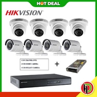 Hotdeal ( Local 2 Years Warranty ) 2MP Hikvision 8 Channel Full HD CCTV System Complete With 8 x 2MP