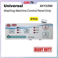 YM200 AC200 SXY2200 VM288 Control Panel Only 8 Pins Washing Machine PCB Board AC-200 SXY-2200 GANTV