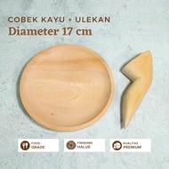 17cm Wooden Mortar and Pestle Wooden Mortar and Pestle Mahogany Mortar and Pestle Premium Mortar and