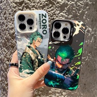 Premium Matte Hard Case One Piece zoro Comic Phone Case Compatible with iPhone 15promax 15plus xsmax Protective Case iPhone 12promax 13promax 14promax Xr Protective Case