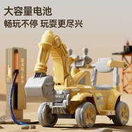 Remote Control Excavator Toy Car for Boys, Ride-On Construction Vehicle, Electric Remote Control Exc