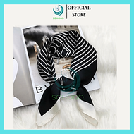 Khăn lụa quàng cổ áo sơ mi, công sở 70cm- Khăn bandana lụa vuông- Khăn choàng cổ size 70x70cm- CHỌN 