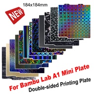 For Bambu Lab A1 Mini Build Plate Textured PEI Sheet PEO PET Carbon Fiber Spring Steel Sheet Plate f