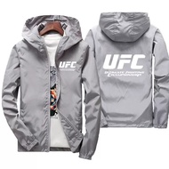 Autumn Youth UFC Men Casual Jacket Hooded Windbreaker Baseball Uniform