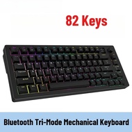 Bluetooth Tri-Mode Mechanical Keyboard 82 Keys Wireless Gaming Keyboard