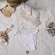 W01 ชุดว่ายน้ำทูพีช 2 ชิ้น เนื้อผ้าแฟชั่น ดีไซน์เซ็กซี่