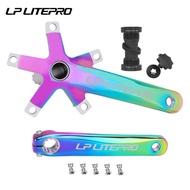 LP litepro Hollow Integrated Crank Foldable Bicycle Aluminum Alloy Crankset+Central Axle 47T 53T 58T