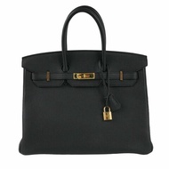 HERMÈS 愛馬仕 Birkin 35 鉑金包 黑色金釦 Togo 牛皮 手提包｜R刻 2015年 黑金王者免配現貨｜KÉSH 凱仕精品