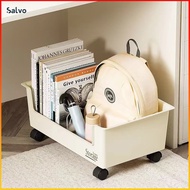 Salvo Multifunction Book Storage Rack With Wheel Household Multi -Function Open Storage Box Rak Buku