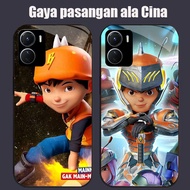 DK-56 Boboiboy Casing GLASS soft frame black VIVO iQOO Y16 Z9X Y17S Y15S Y15A Y56 Y36i Y01 Y36 U5X Y