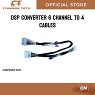 Dsp converter 6 channel to 4 cables