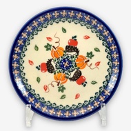 波蘭手繪手工陶-圓盤 點心盤 甜點盤 蛋糕盤 16cm 水果刺蝟系列