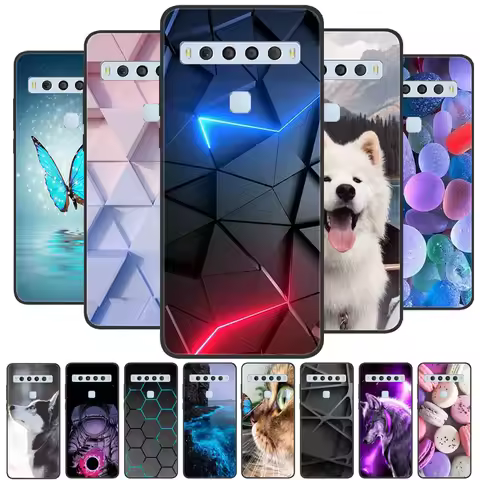 Case For TCL 10L Cases Silicone Soft Phone Bumper On TCL 10L Cute Cover For TCL 10 Lite TCL10L TPU A