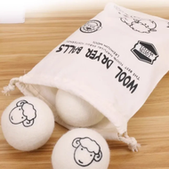 {TIMIN Home Tools}  "6-Pack Premium Wool Dryer Balls - Natural Fabric Softener, Shortens Drying Time