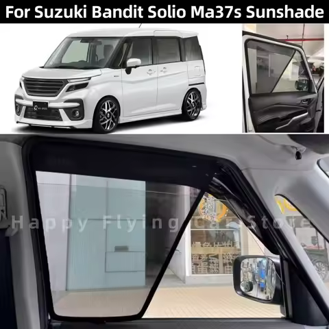 Suitable for SUZUKI SOLIO MA37S 2020+ car window sunshade,front and side door sun baffle,mesh curtai
