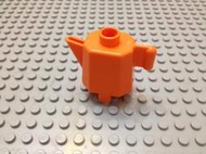 【點點小豆】lego 樂高積木 DUPLO 得寶 零件 橘色 水壺 茶壺 配件 1 個 如圖！