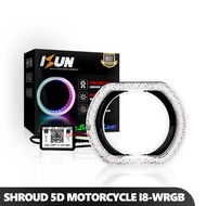 Shroud Matrix 5D Acrylic Motorcycle I8-O-WRGB 2.5 Inch or 3.0 Inch APP Bluetooth 210 Mode DC12V