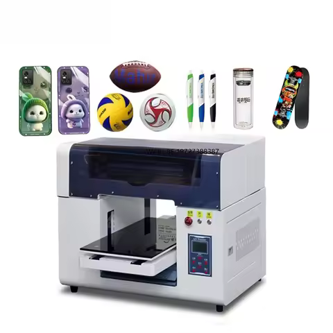 High Quality A4/A3/A2 Size Small Uv Flatbed Printer Machine for Phone Case/Golf Ball/Bottle Printing
