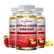 Alxfresh 3X Fat Burner Apple Cider Vinegar Slimming Capsule Natural Digestion for Metabolism Weight Detox Support Body Sculpting