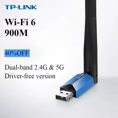 TP-LINK AX900 WiFi 6 Dual-band Wireless Network Card Compatible with Windows 7 (32-bit)/10 (32/64-bi
