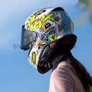 Full Face Motorcycle Helmet SHOEI Z8 MURAL TC-10 Helmet Riding Motocross Racing Motobike Helmet-WHITE/RED