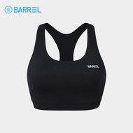 BARREL WOMEN ESSENTIAL BRA TOP BLACK - เสื้อออกกำลังกาย เสื้อว่ายน้ำ สปอร์ตบรา-3WT006W_U4BKXX