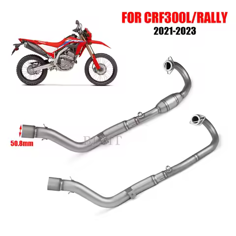 For CRF300L CRF300L/RALLY 2021 - 2023 Motorcycle Exhaust Full Systems pipe Muffler 51mm Slip-on Exha