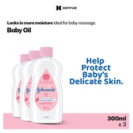 Johnson's Baby Oil (300ml) x 3