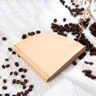 100 ที่กรองกาแฟ ชิ้นกระดาษกรอง เครื่องกรองความเร็วกระดาษกรอง ชิ้นกระดาษกรองกาแฟสำหรับกาแฟกาแฟมือกรองหยด 2-4 ถ้วย กระดาษกรอง Coffee Paper Filter