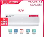 เครื่องปรับอากาศ TCL 24000btu Inverter ประหยัดไฟ R32 แถมท่อ 4เมตร As the Picture One