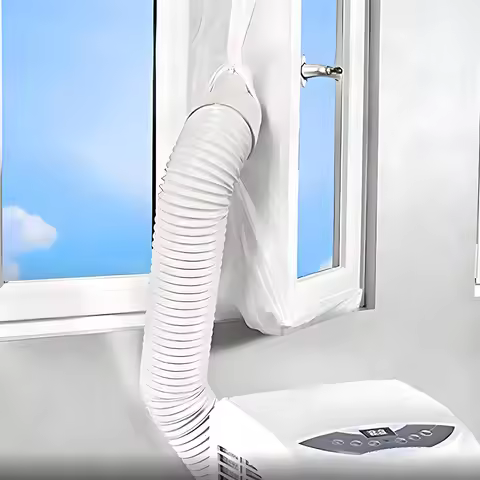 AirLock Window Seal for Portable Air Conditioner, 3m 4m Flexible Cloth Sealing Plate Window Seal wit