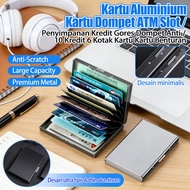 Slim Aluminum Credit Card Wallet 10/s 6 Slots ATM Credit Card/ Anti-Scratch Impact Credit Card Walle
